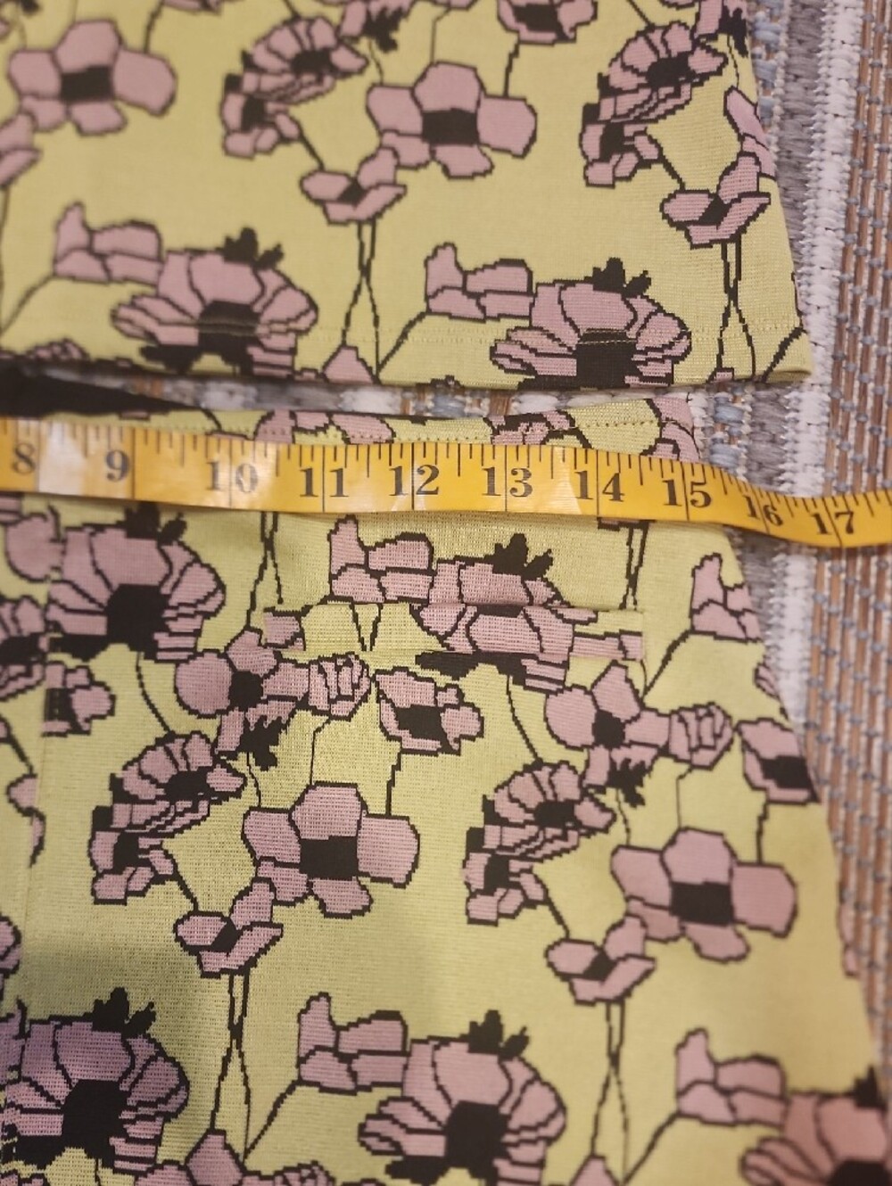 Zara Yellow Floral Mock-Neck Skirt And Top - Picture 2 of 10